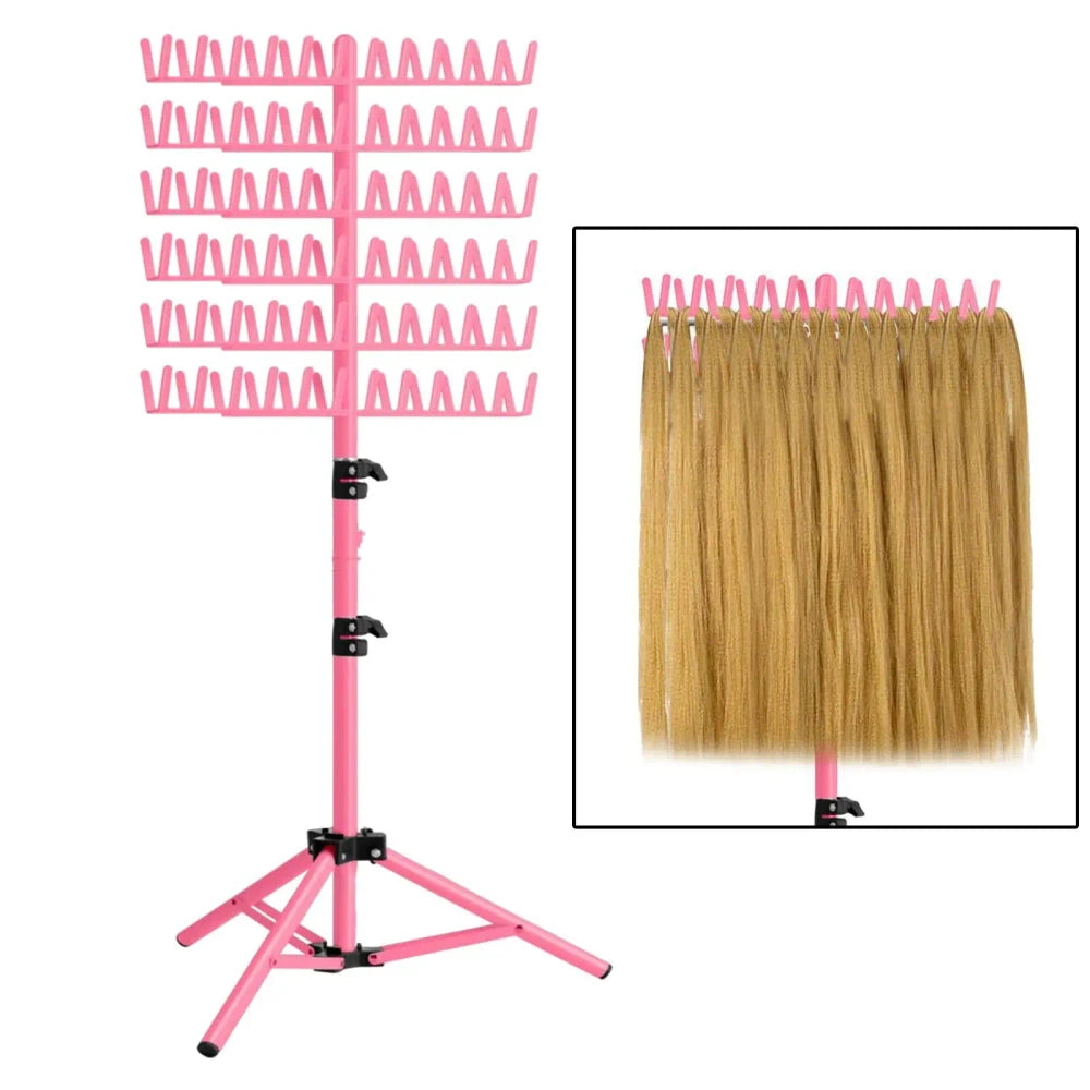 Adjustable Salon Hair Braiding Rack