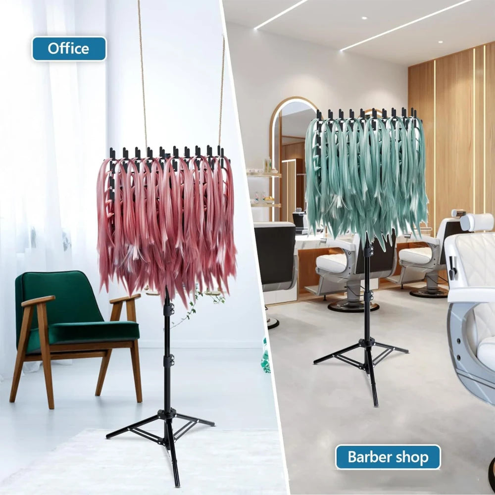 Adjustable Salon Hair Braiding Rack