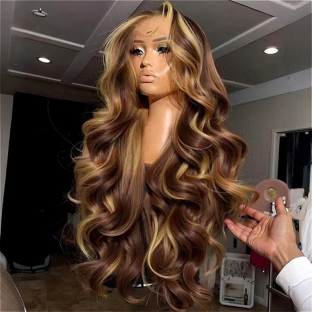 Honey Blonde Ombre Body Wave Lace Wig