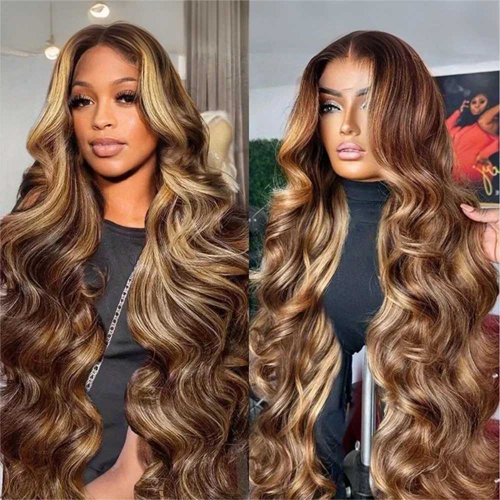 Honey Blonde Ombre Body Wave Lace Wig