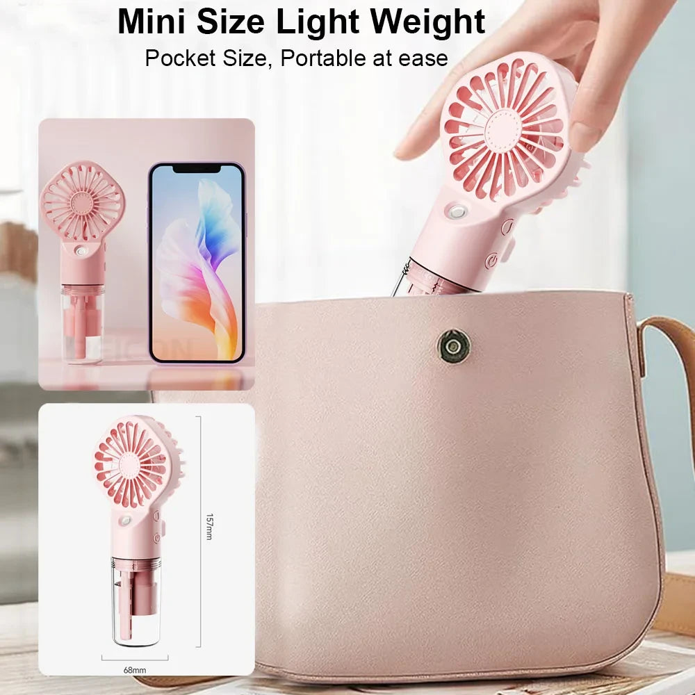Portable Handheld Misting Fan