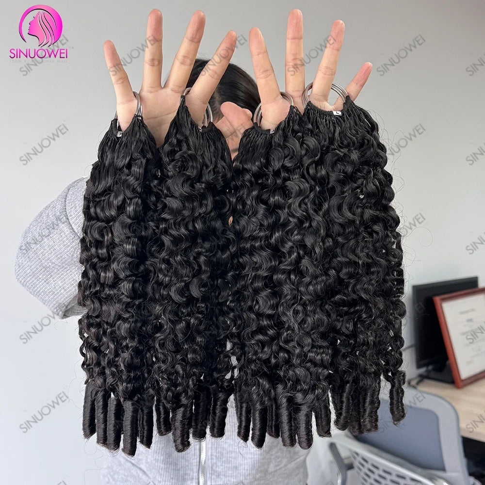 Pre-Separated Burmese Curly Crochet Hair