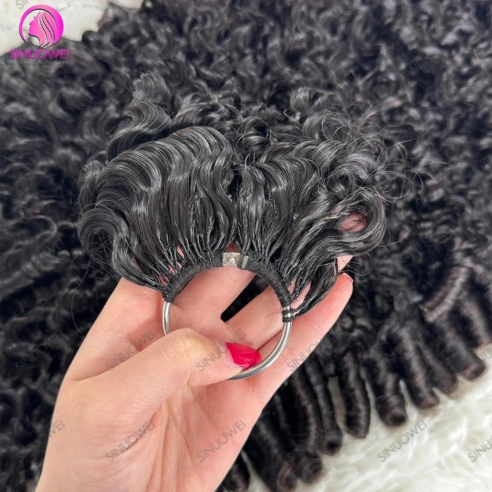 Pre-Separated Burmese Curly Crochet Hair