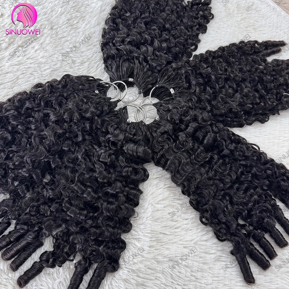 Pre-Separated Burmese Curly Crochet Hair