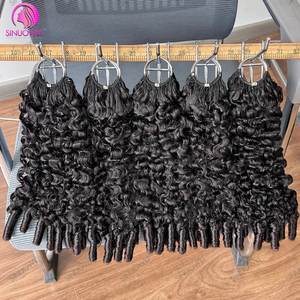 Pre-Separated Burmese Curly Crochet Hair