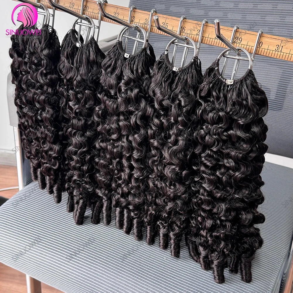 Pre-Separated Burmese Curly Crochet Hair